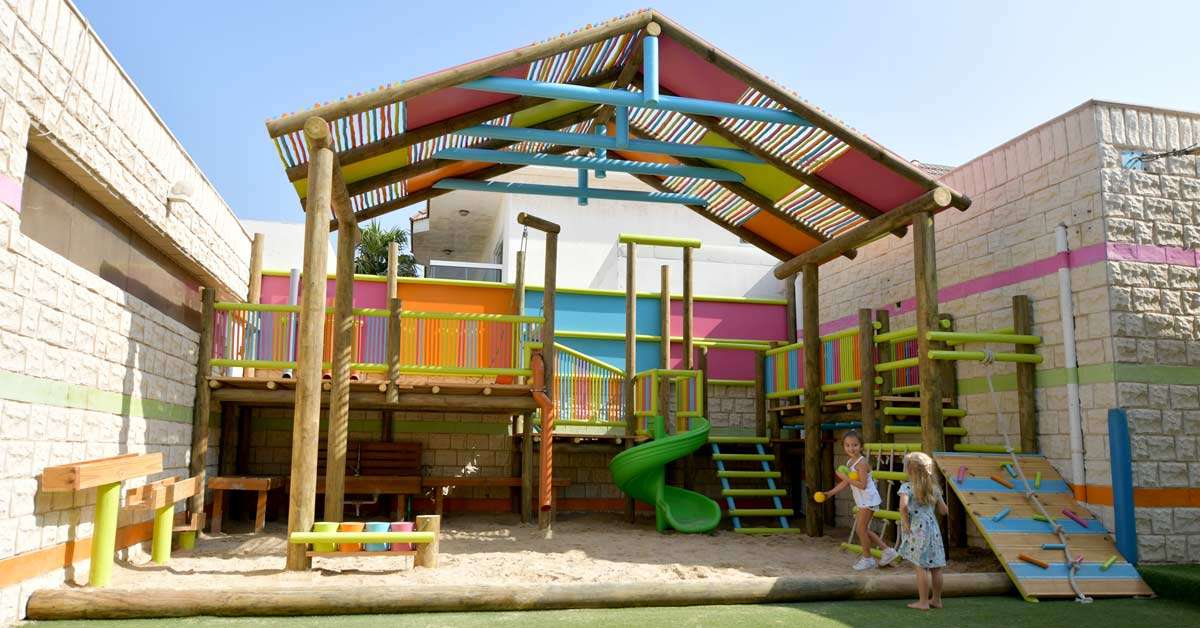 Diversión y colorido personalizado para niños al aire libre